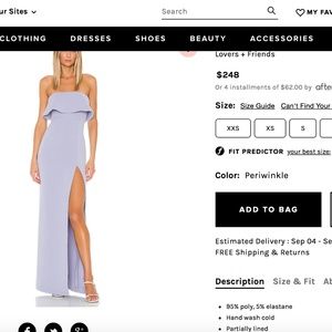 lilac gown